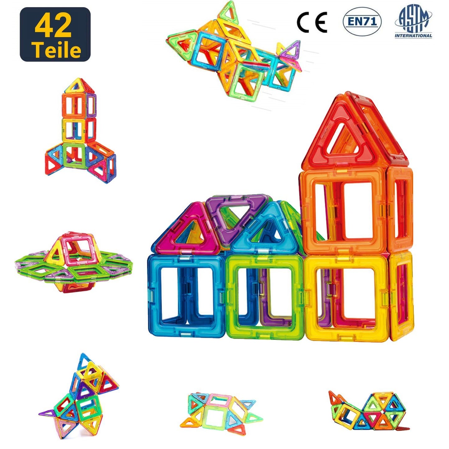 Condis 42Pcs Magnetic Building Blocks Set - Condistoys